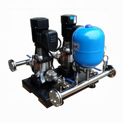 Good price La bomba material del equipo de abastecimiento de agua de la bomba de agua del aumentador de presión de la frecuencia .SS304 con piplien y ejerce presión sobre el tanque en línea