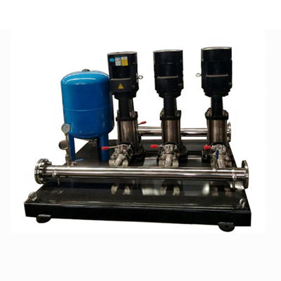 Good price La bomba material del equipo de abastecimiento de agua de la bomba de agua del aumentador de presión de la frecuencia 1standby 1start .SS304 con piplien y ejerce presión sobre el tanque en línea
