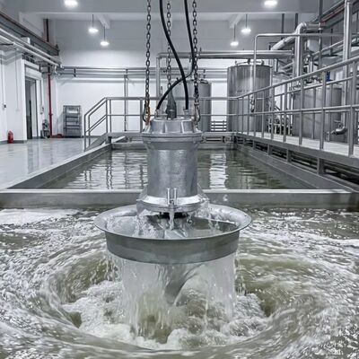 Buen precio Agitador sumergible eléctrico con un rango de potencia nominal de 0,85 a 22 kilovatios adecuado para el tratamiento de aguas residuales y mezcla química en línea