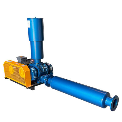 Buen precio Tipo de montaje horizontal Soplador de raíces con motor eléctrico Fuente de alimentación Capacidad de flujo de 3179 a 1396 metros cúbicos por minuto en línea