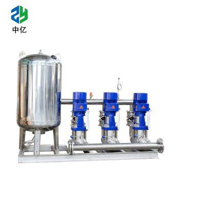 Good price La bomba material del equipo de abastecimiento de agua de la bomba de agua del aumentador de presión de la frecuencia 1standby 1start .SS304 con piplien y ejerce presión sobre el tanque en línea